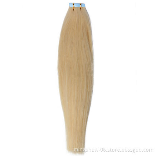 Russian PU tape in hair extensions 100% human hair piano color